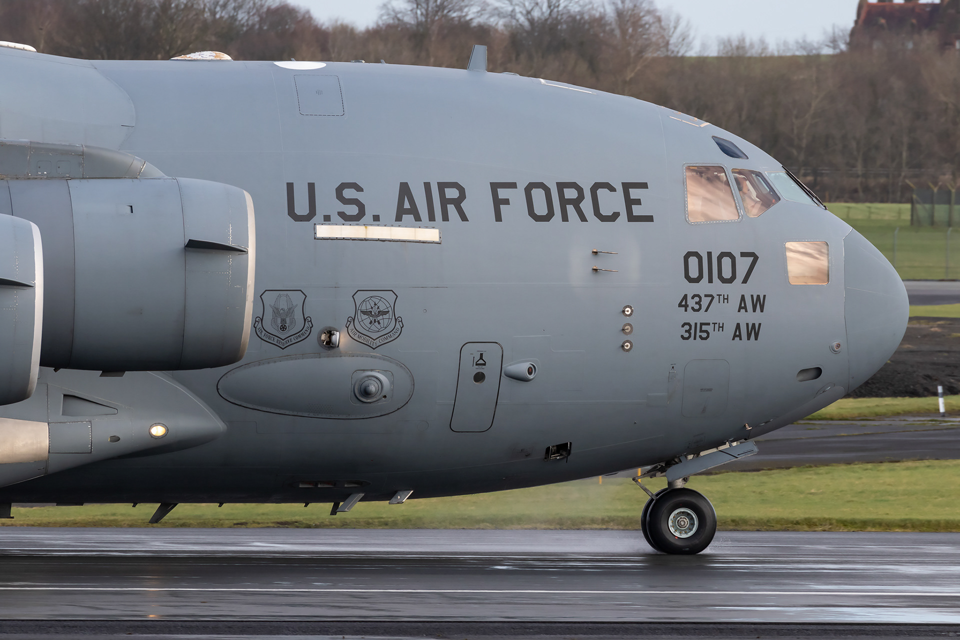 95-0107 50107 C17 C-17A Globemaster III USAF United States Air Force 437th AW 315th AW Wing Charleston Prestwick EGPK PIK