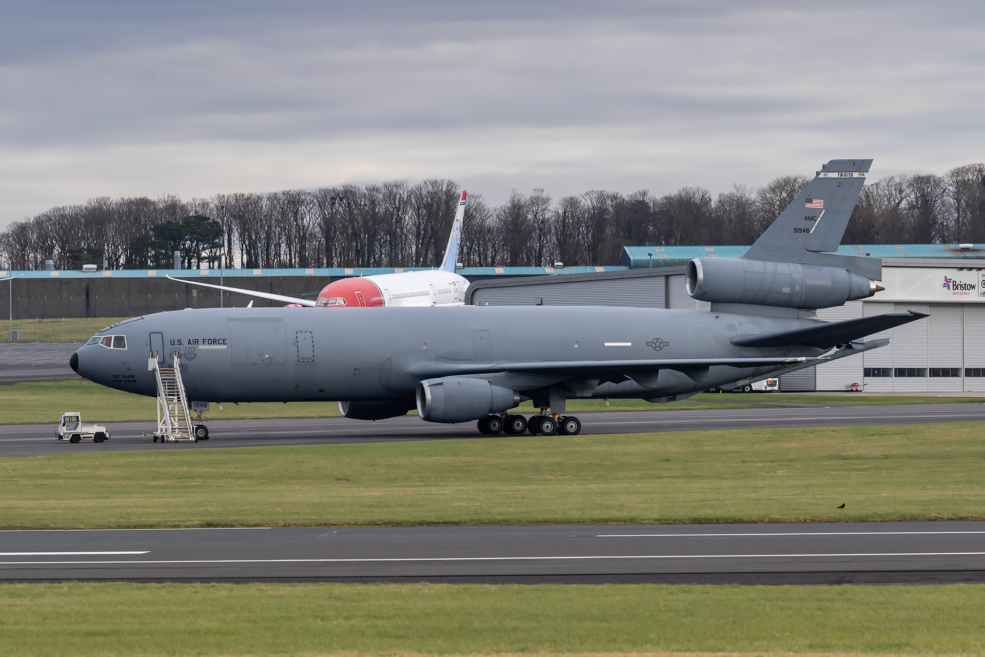79-1948 91948 DC10 McDonnell Douglas KC-10A USAF United States Air Force 60th AMW 349th AMW Mobility Wing Travis Prestwick EGPK PIK AMC