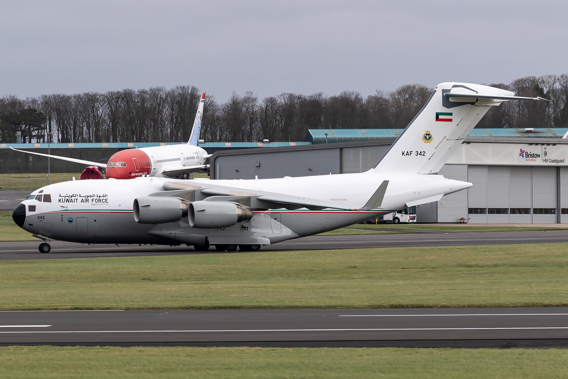 KAF342 Boeing C17 C-17A Globemaster III KAF Kuwait Air Force Prestwick EGPK PIK