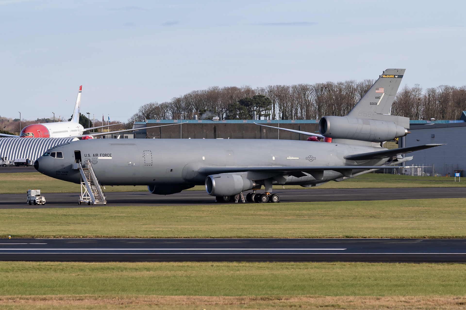 85-0031 50031 DC10 McDonnell Douglas KC-10A USAF United States Air Force 305th AMW 514th AMW Mobility Wing AMC McGuire Prestwick EGPK PIK