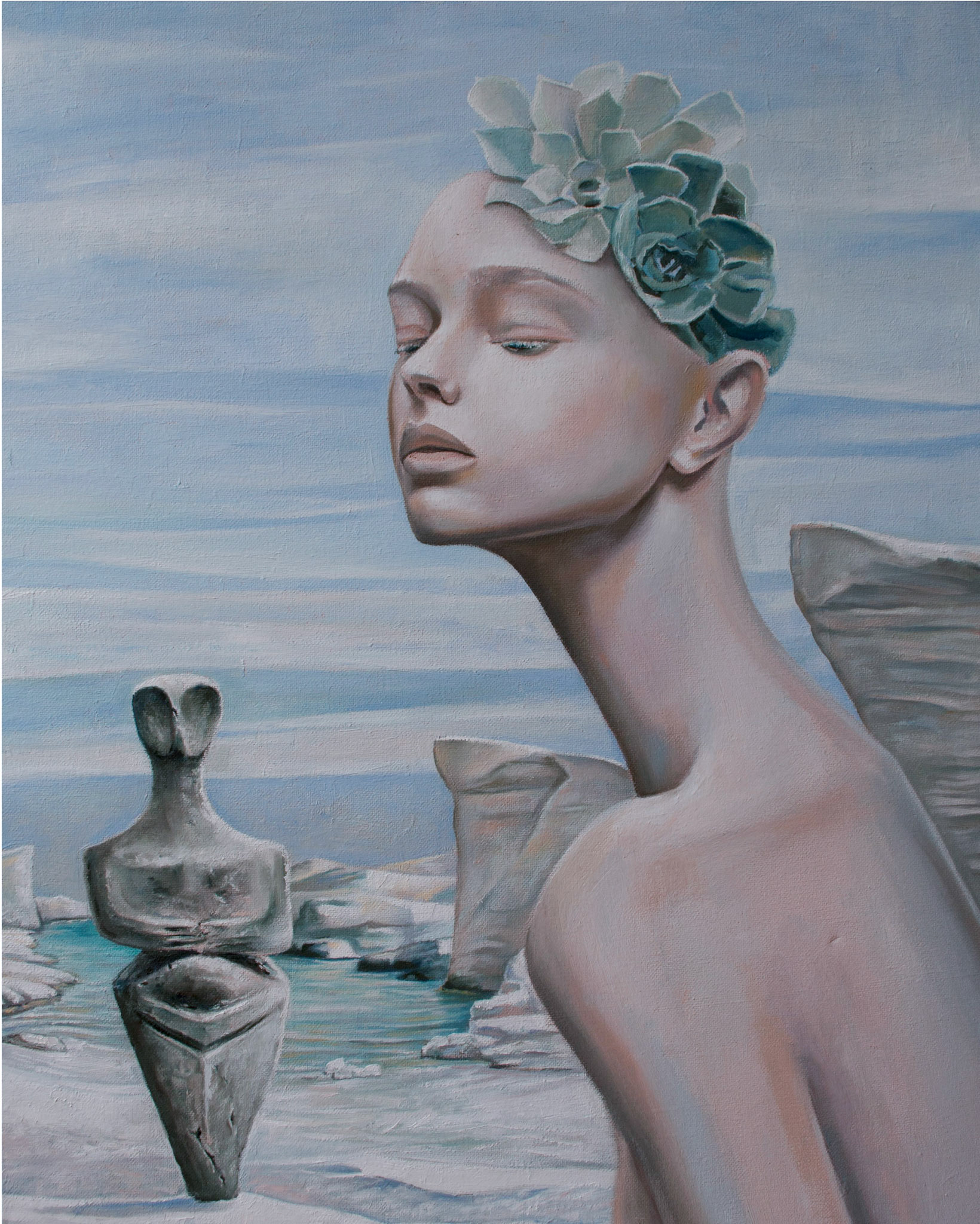 'Neolith' / 50 x 40 cm / Oil on Canvas