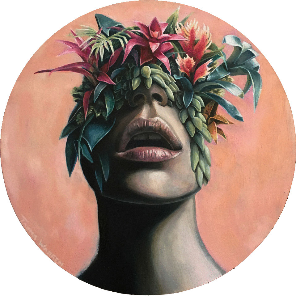 'Inner Garden' Oil on Wood, 30x30cm, Sold
