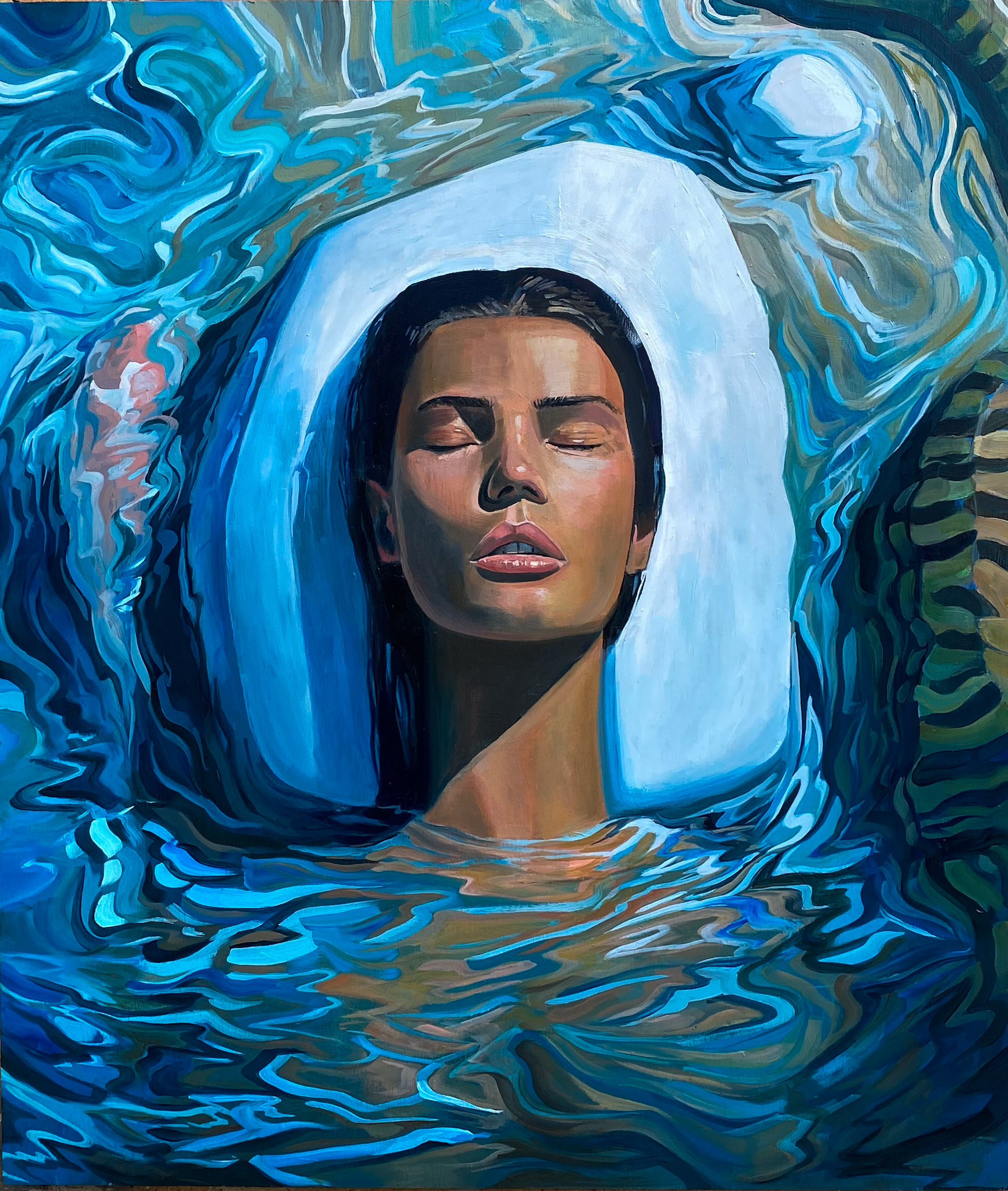 'The Space Between' / Oil on Wood / 60 x 70cm / $1220 