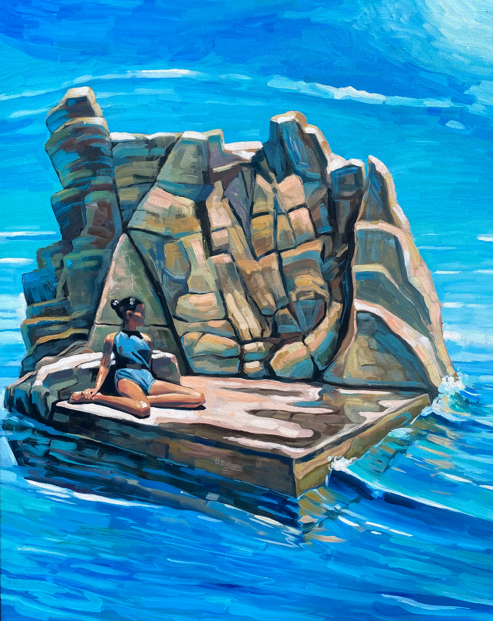 'Island' / Oil on Canvas / 61 x 77cm / $1200