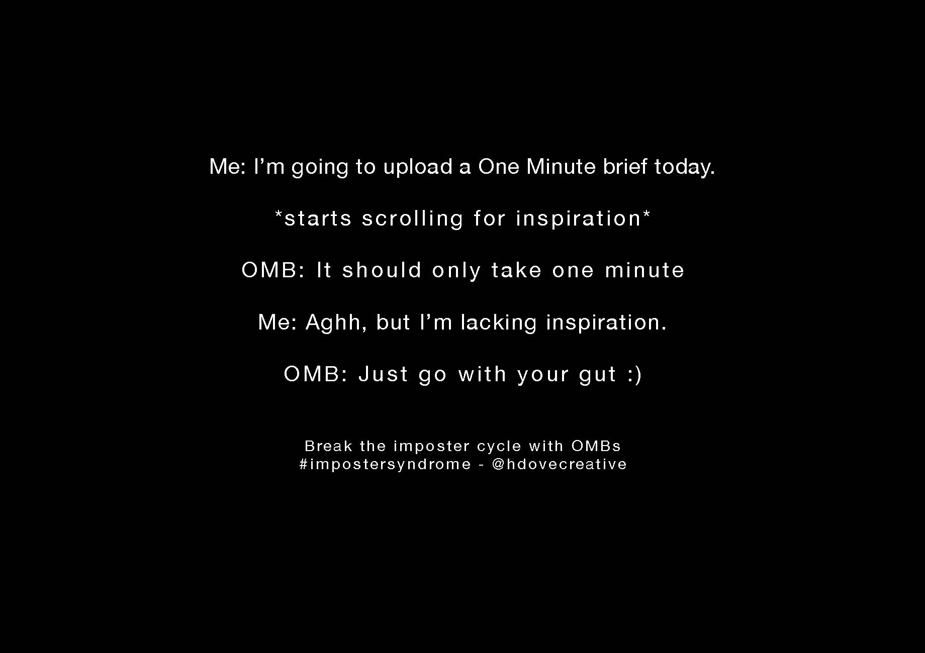 To advertise imposter syndrome as a positive