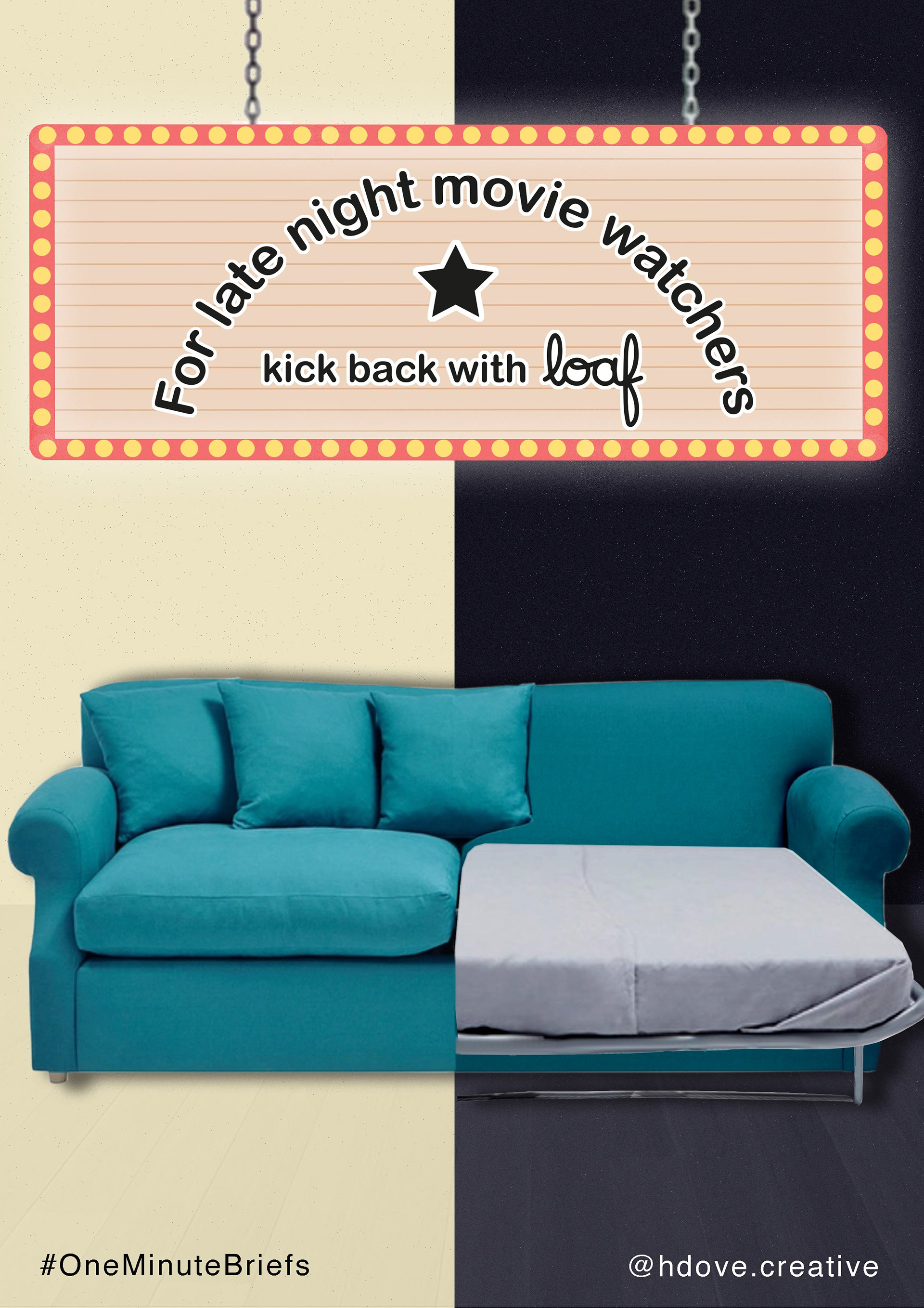 To advertise sofa beds