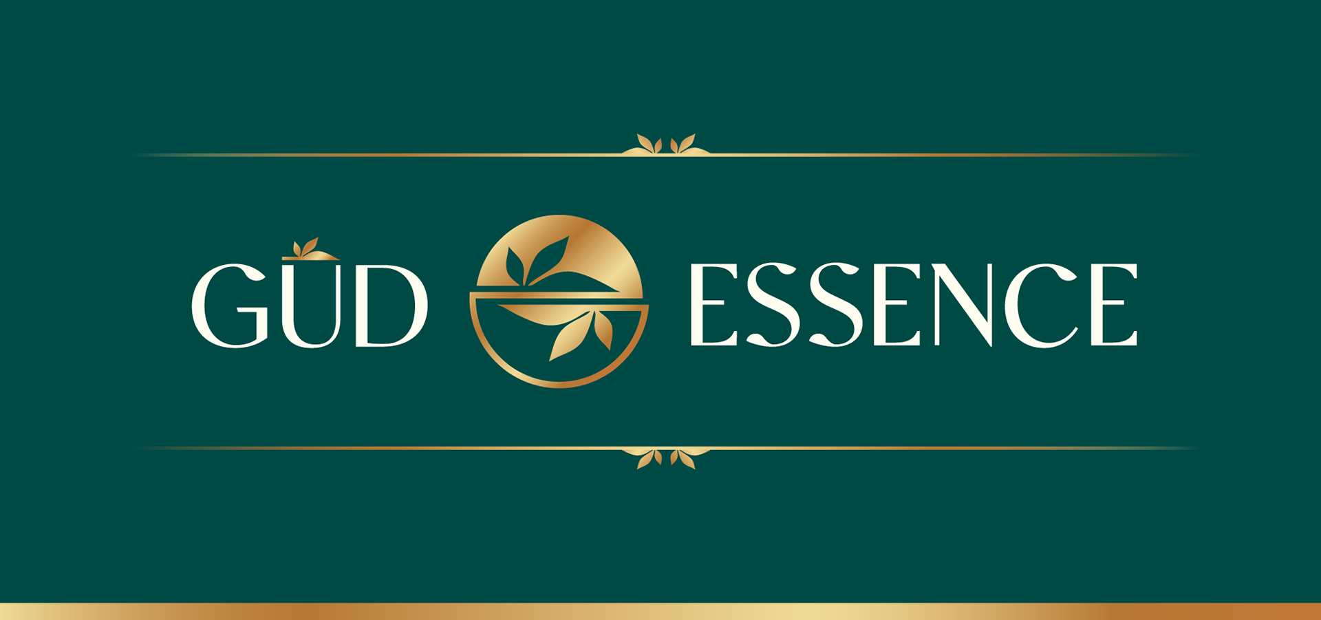 GUD Essence premium green and gold cannabis logo