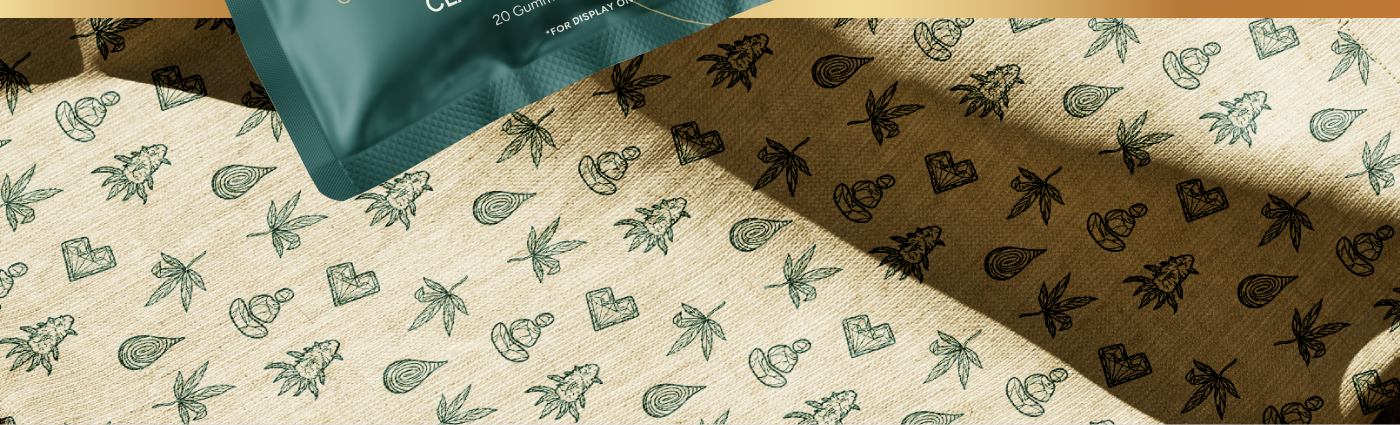 canvas cloth with pattern print of GUD Essence custom icon designs