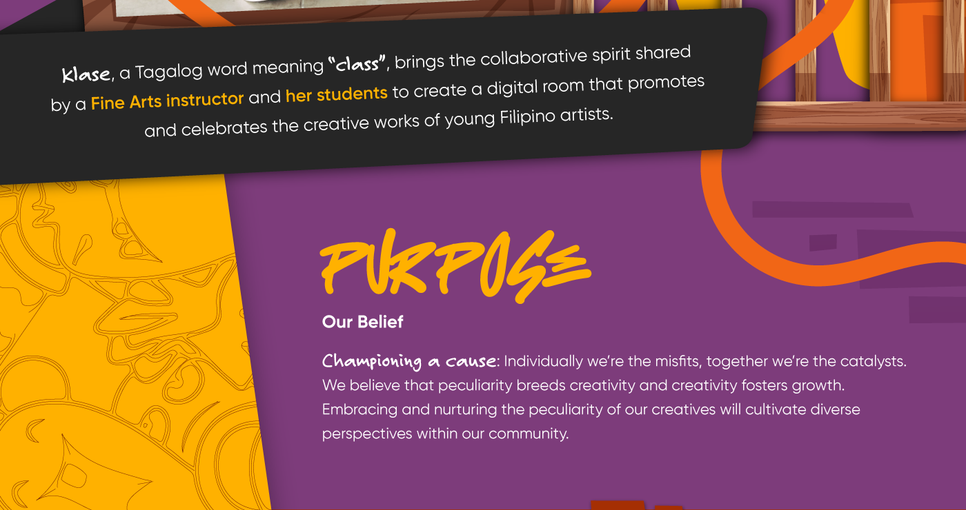 klase meaning class in tagalog. Purpose of Klase and championing a cause on a fun and colorful layout