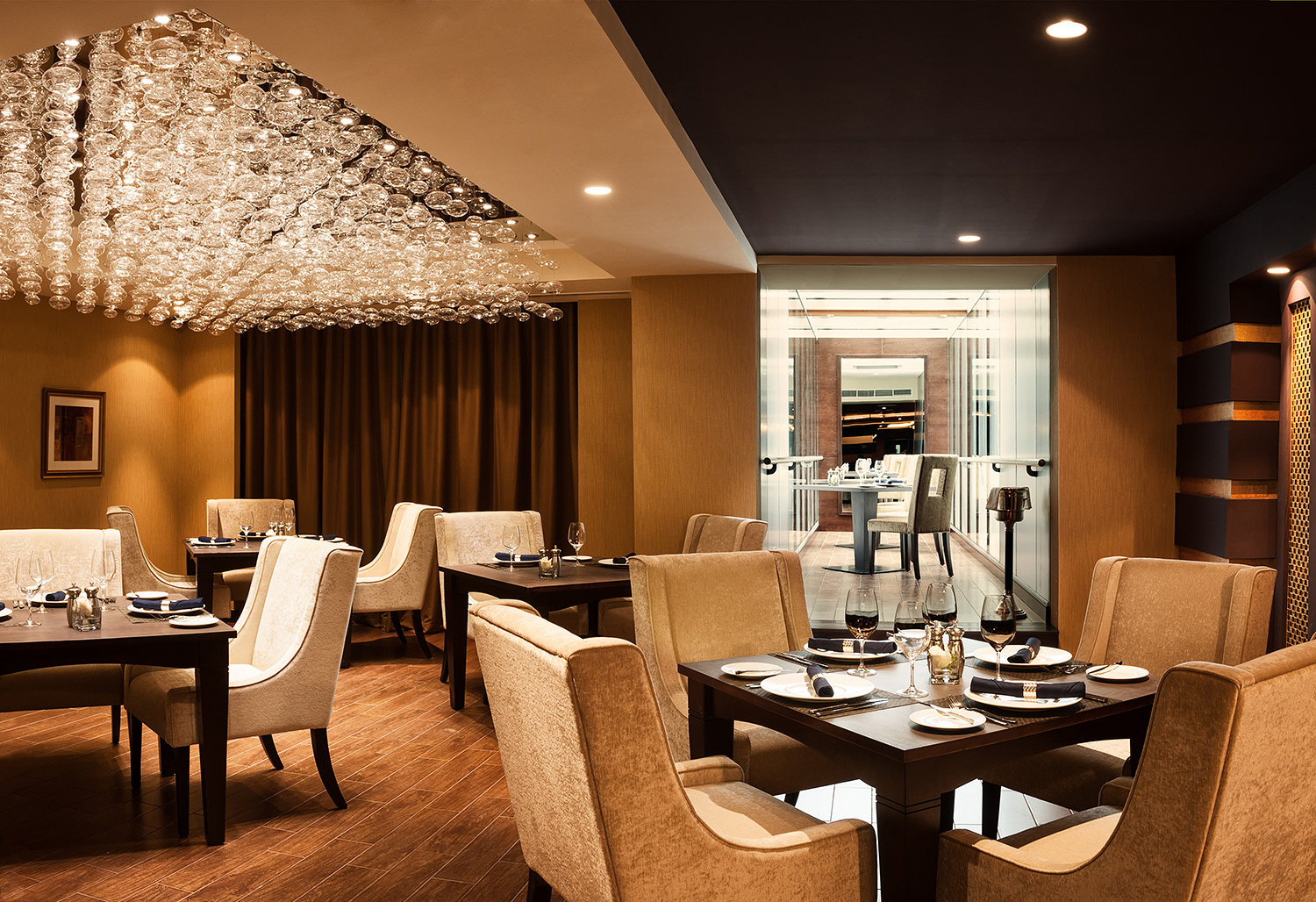 Photography Warwick Hotel Bridge Restaurant Interior