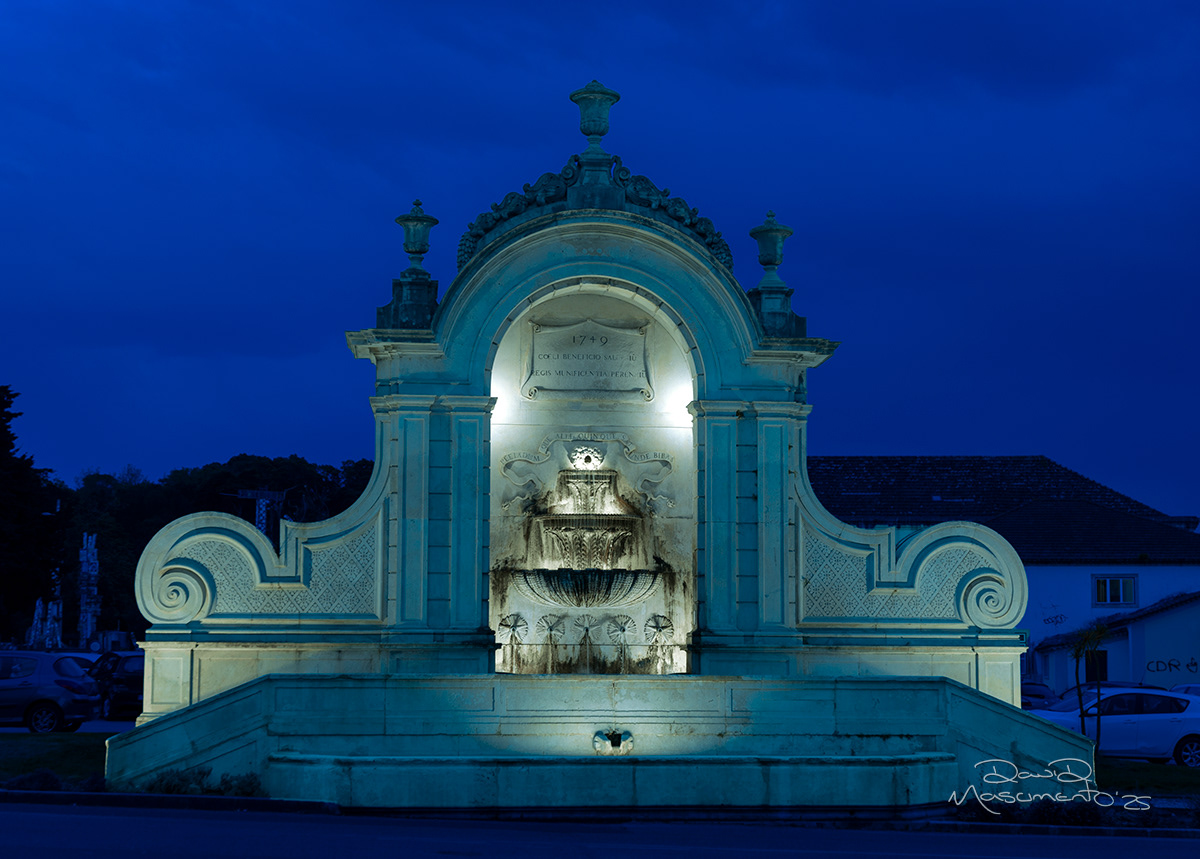 Chafariz das Cinco Bicas - Caldas da Rainha, Portugal - 35mm Exposure: 0.5 sec, f/5.6,  ISO 100 Time 20:31