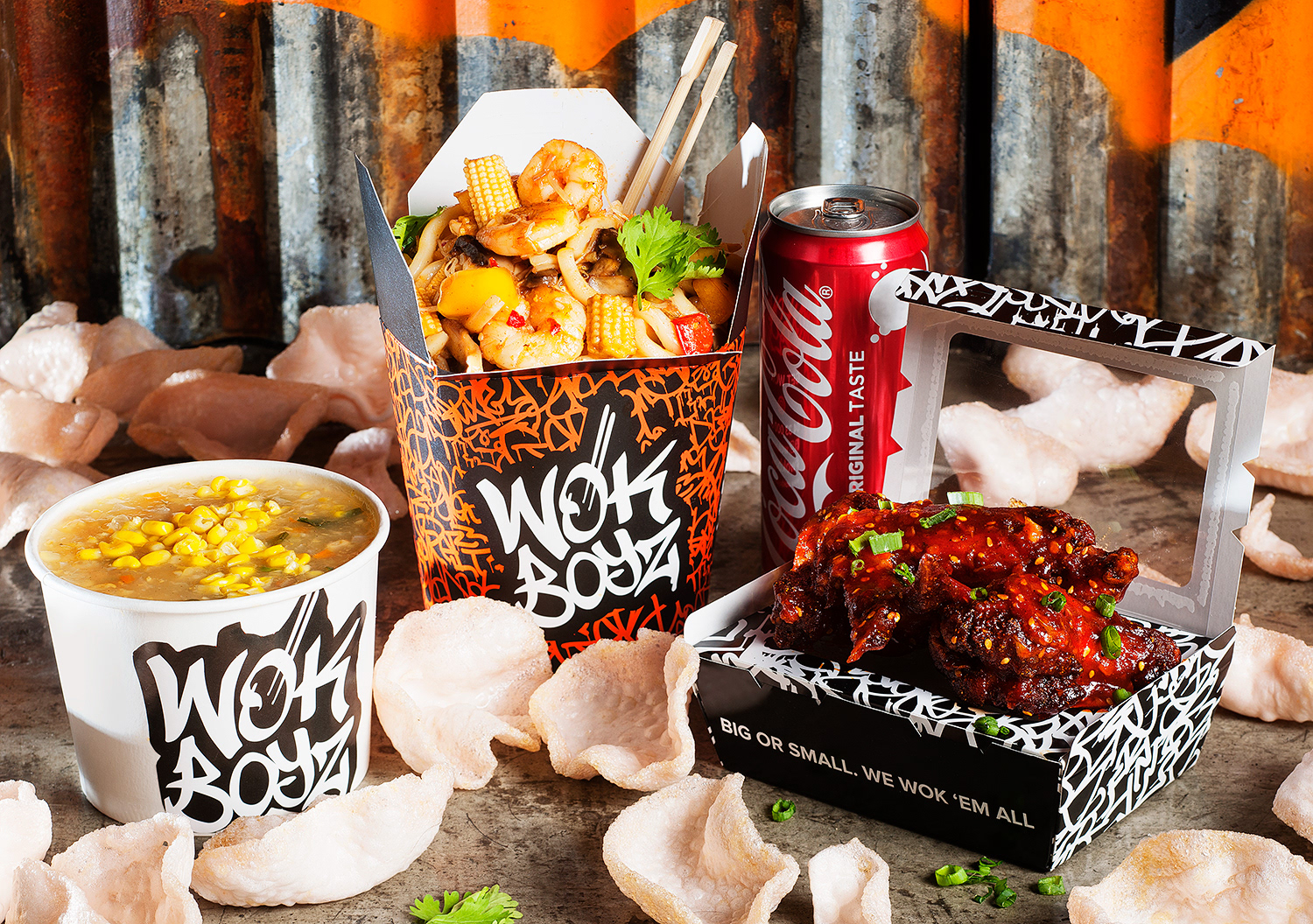 Food Photography Fast Food Prawn Noodles Combo Meal