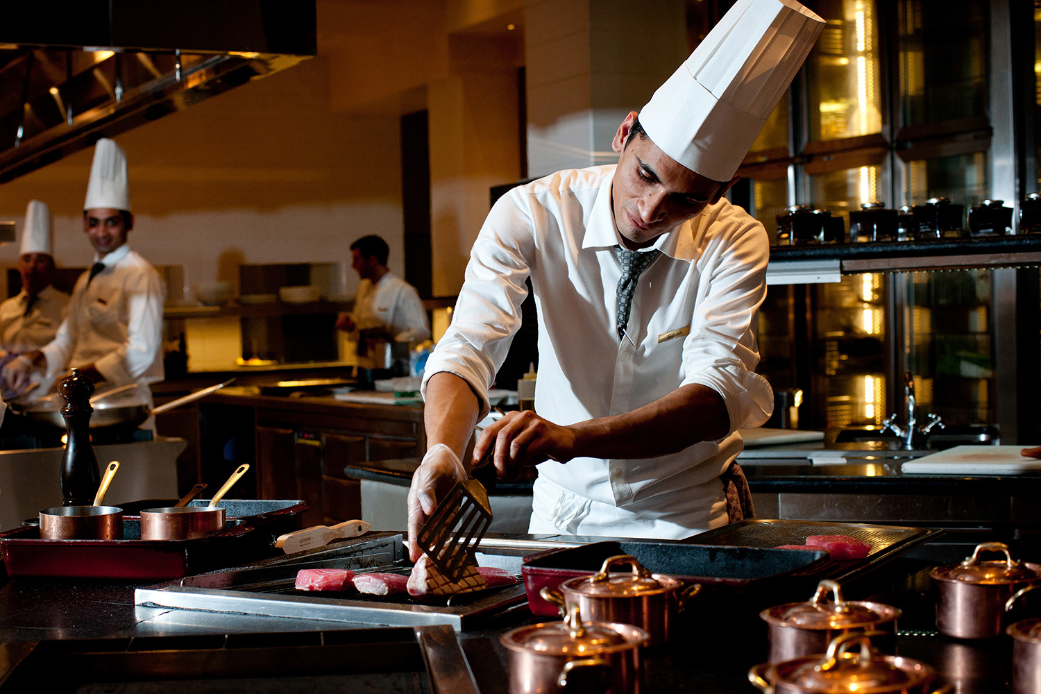 Portrait Photography Park Hyatt Chef Grilling Steak