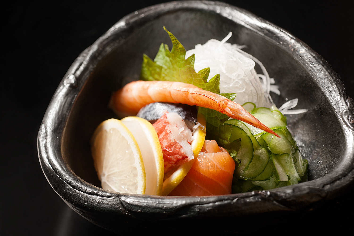 Food Photography Asian Style Seafood Salad
