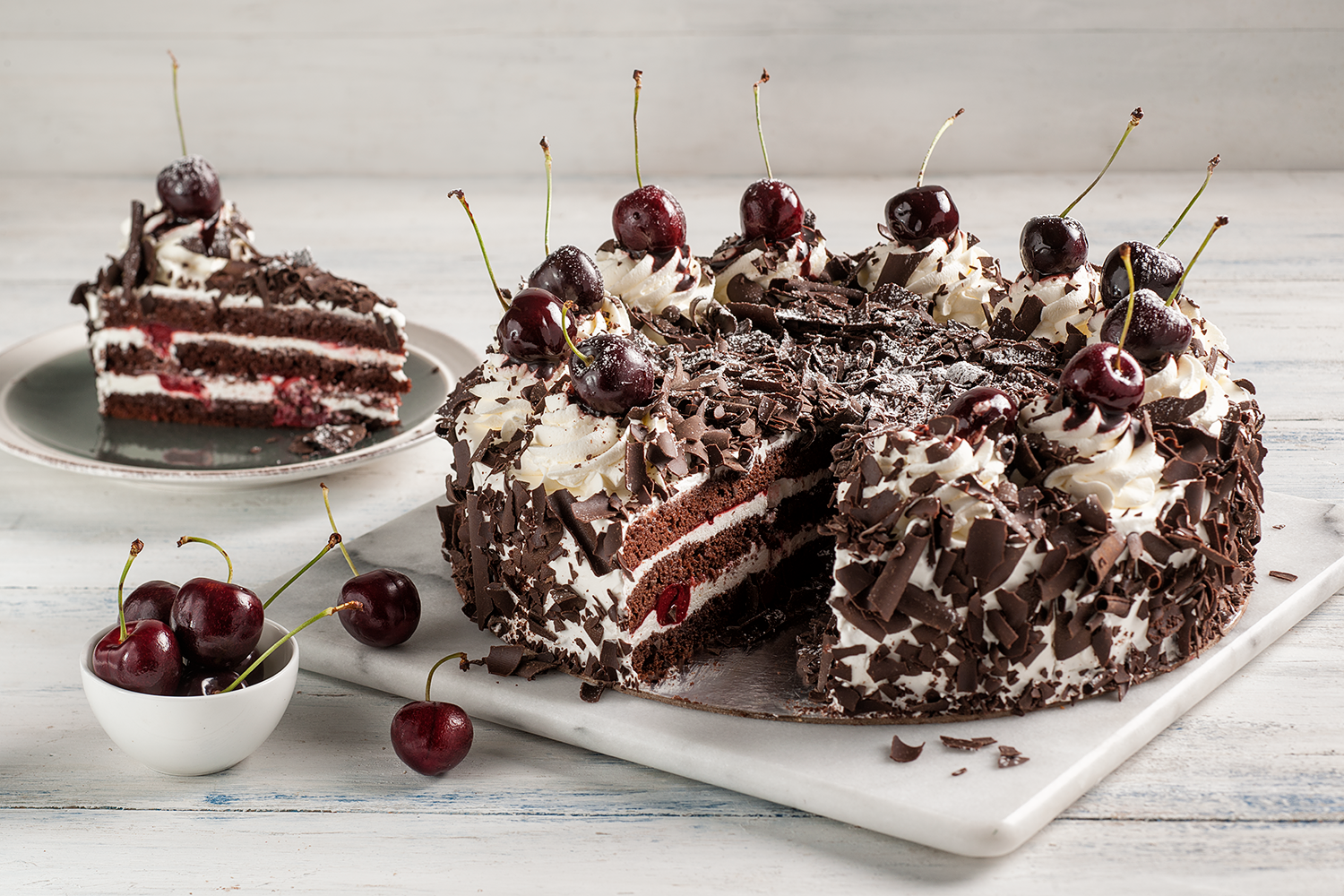 Food Photography Black Forrest Cake