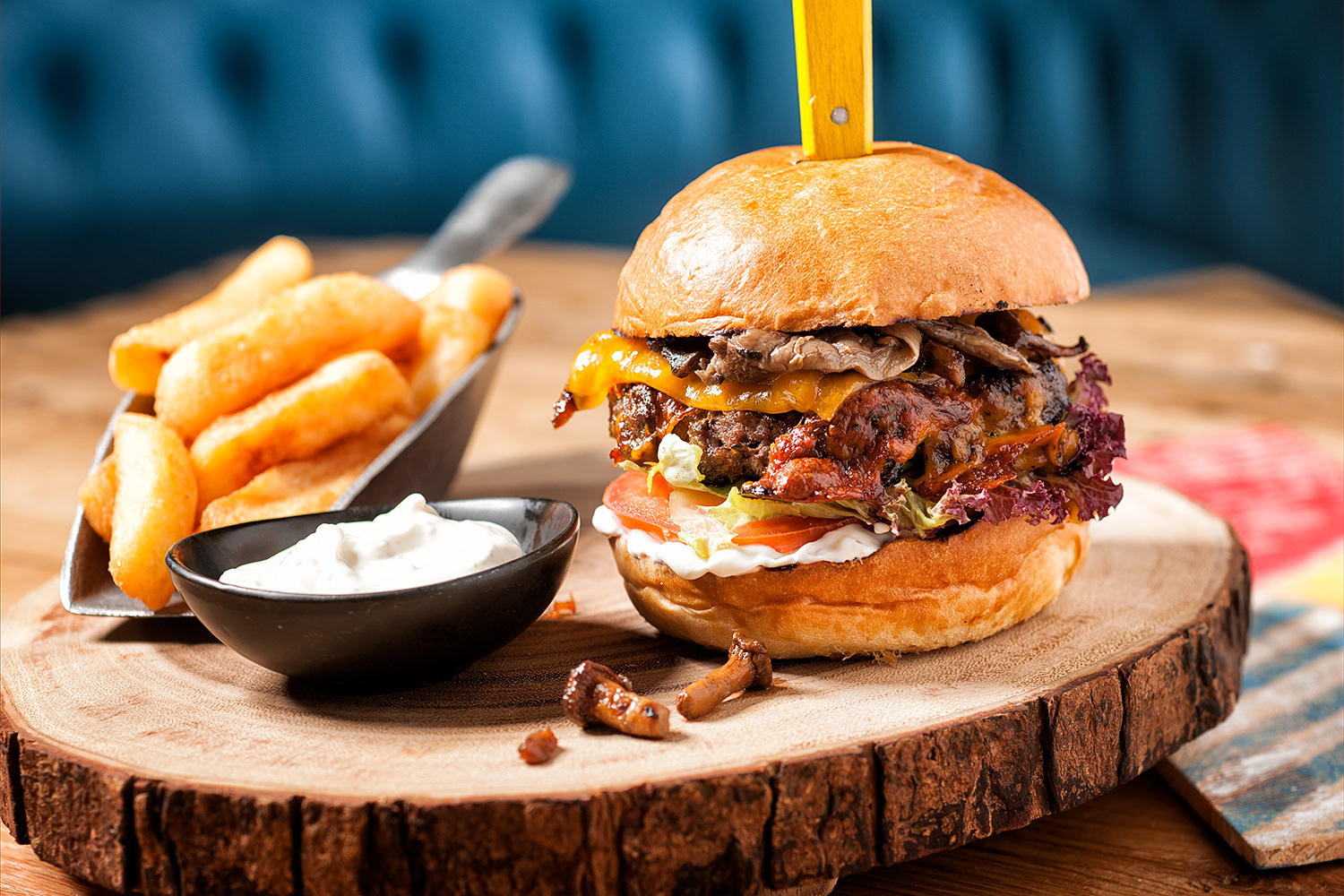 Food Photography Burger and French Fries