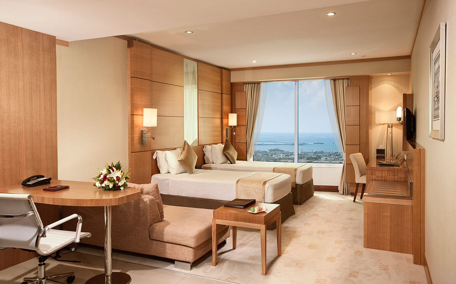 Photography Interiors Warwick Hotel TwinRoom