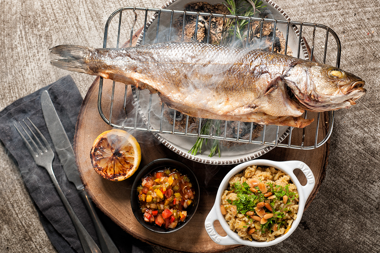 Food Photography Smoked Fish