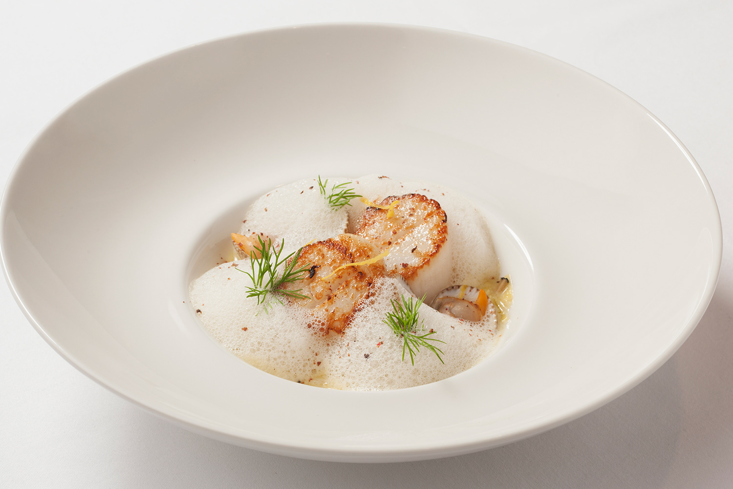 Food Photography Pan Seared Scallops
