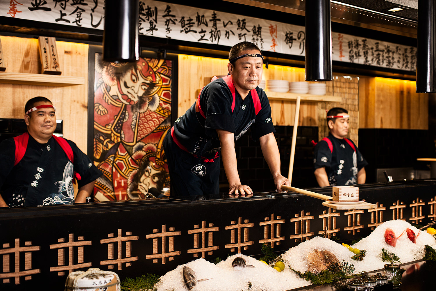 Portrait Photography Japanese Chef Serving