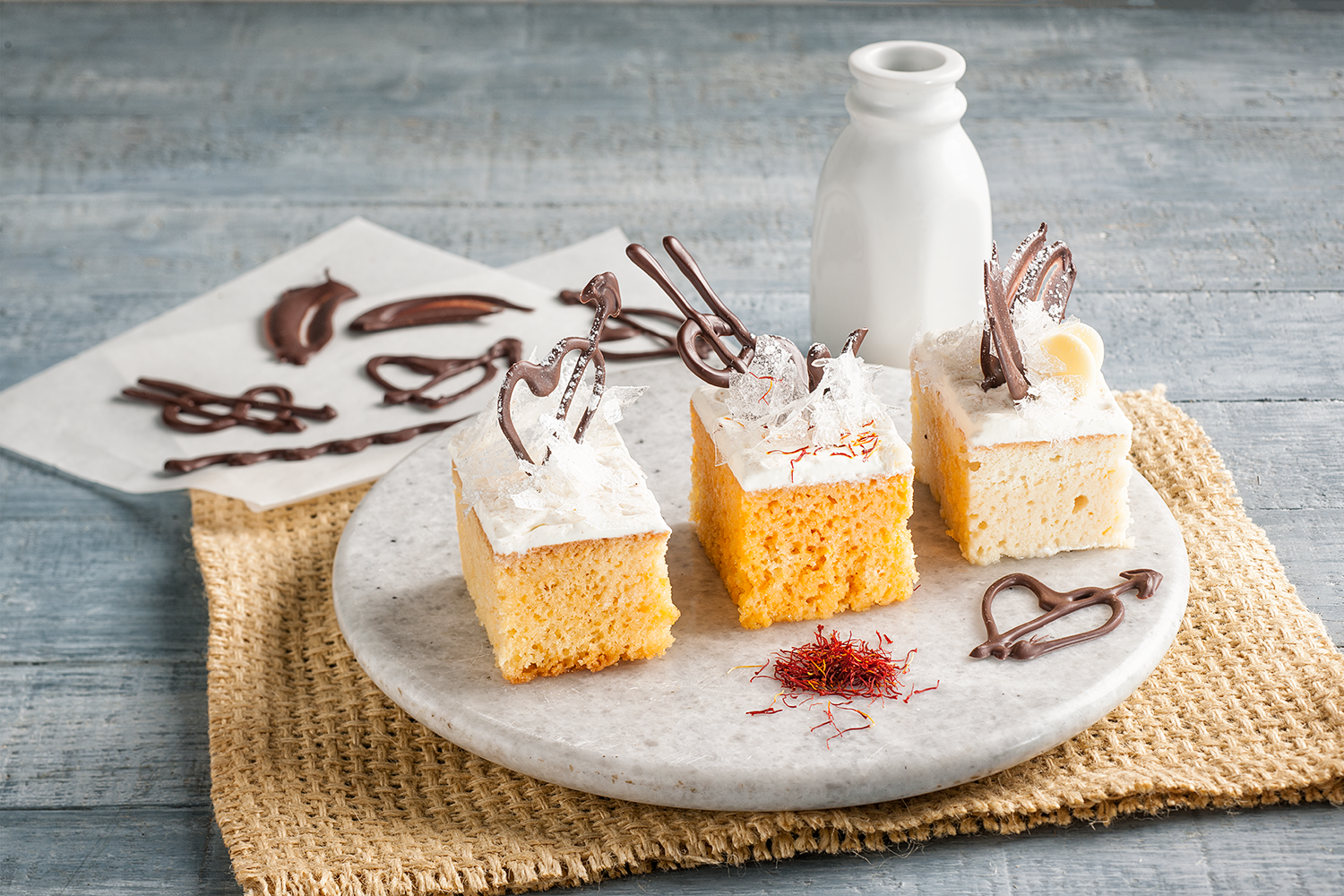 Food Photography Milk Cake