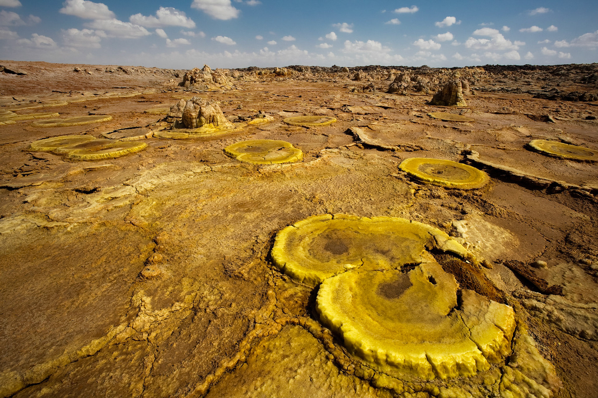 Dallol volcano in Danakil Depression - Afar region - Ethiopia