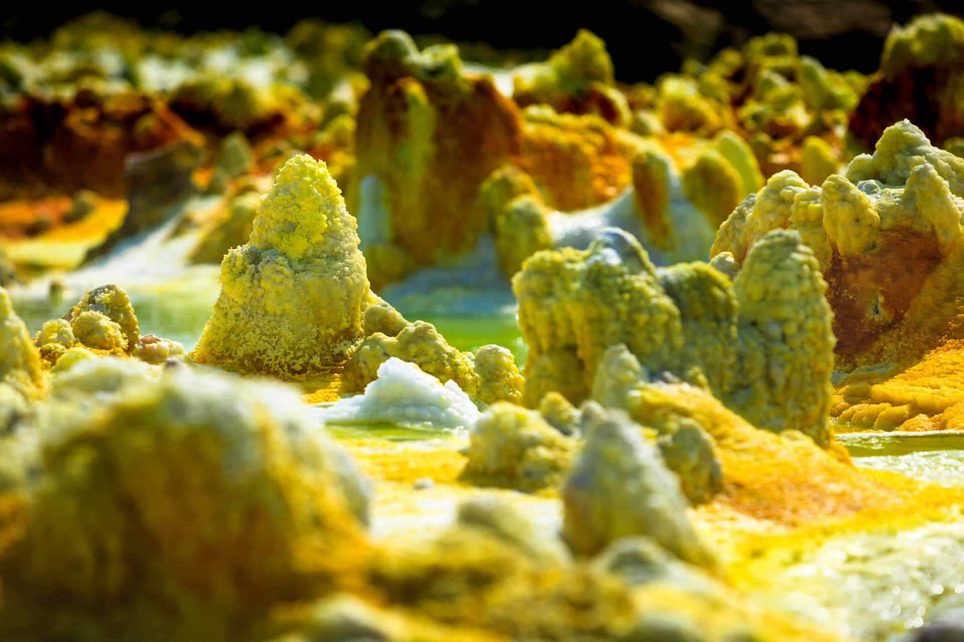Dallol volcano in Danakil Depression - Afar region - Ethiopia
