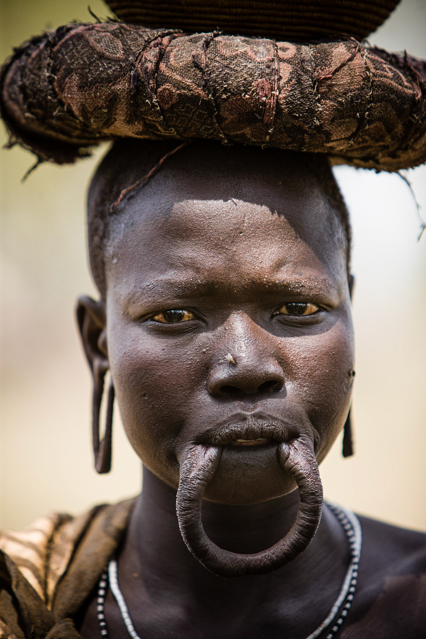 Bez výzdoby, ale zato s mouchou na nose:)