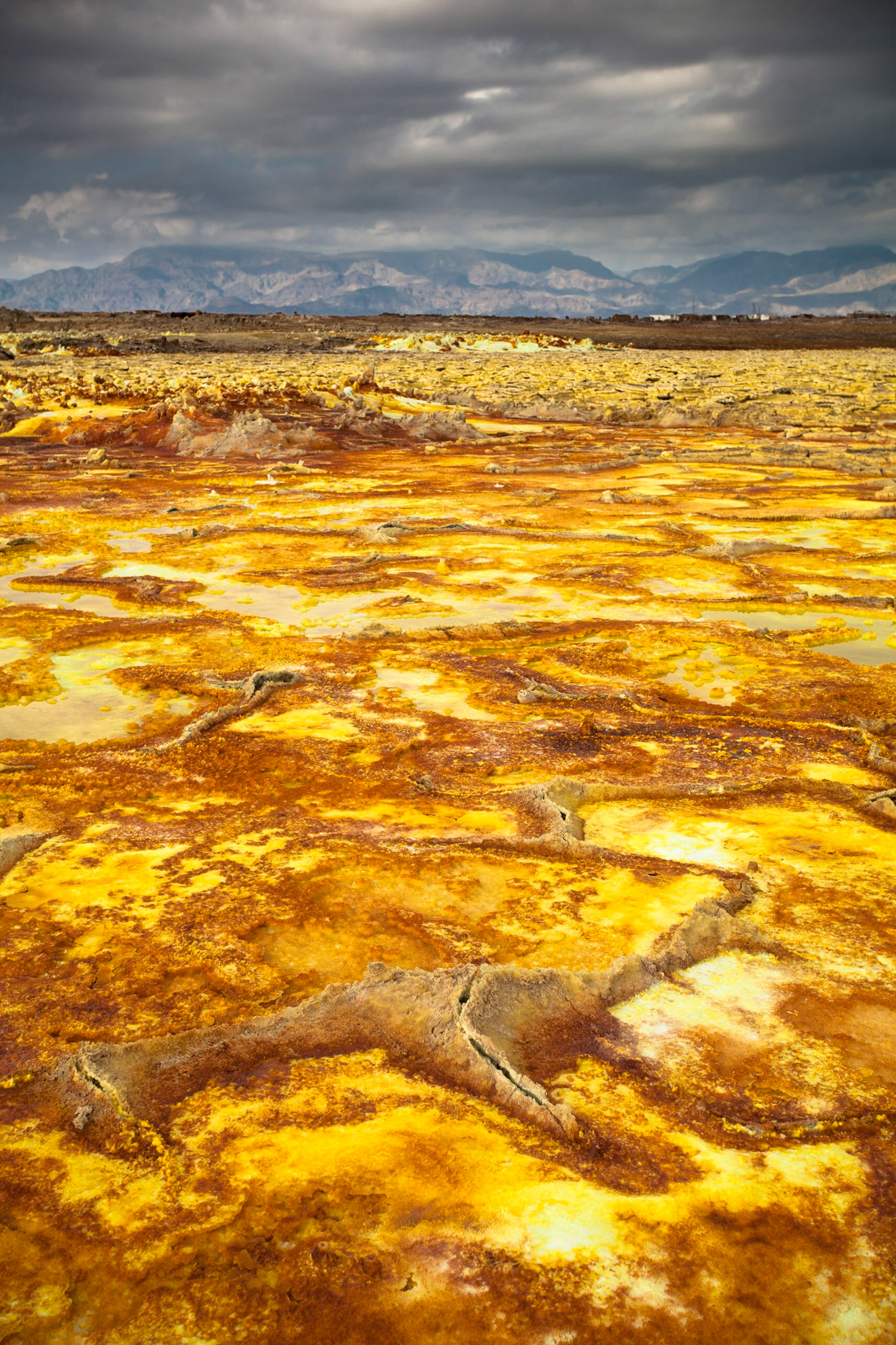 Dallol volcano in Danakil Depression - Afar region - Ethiopia