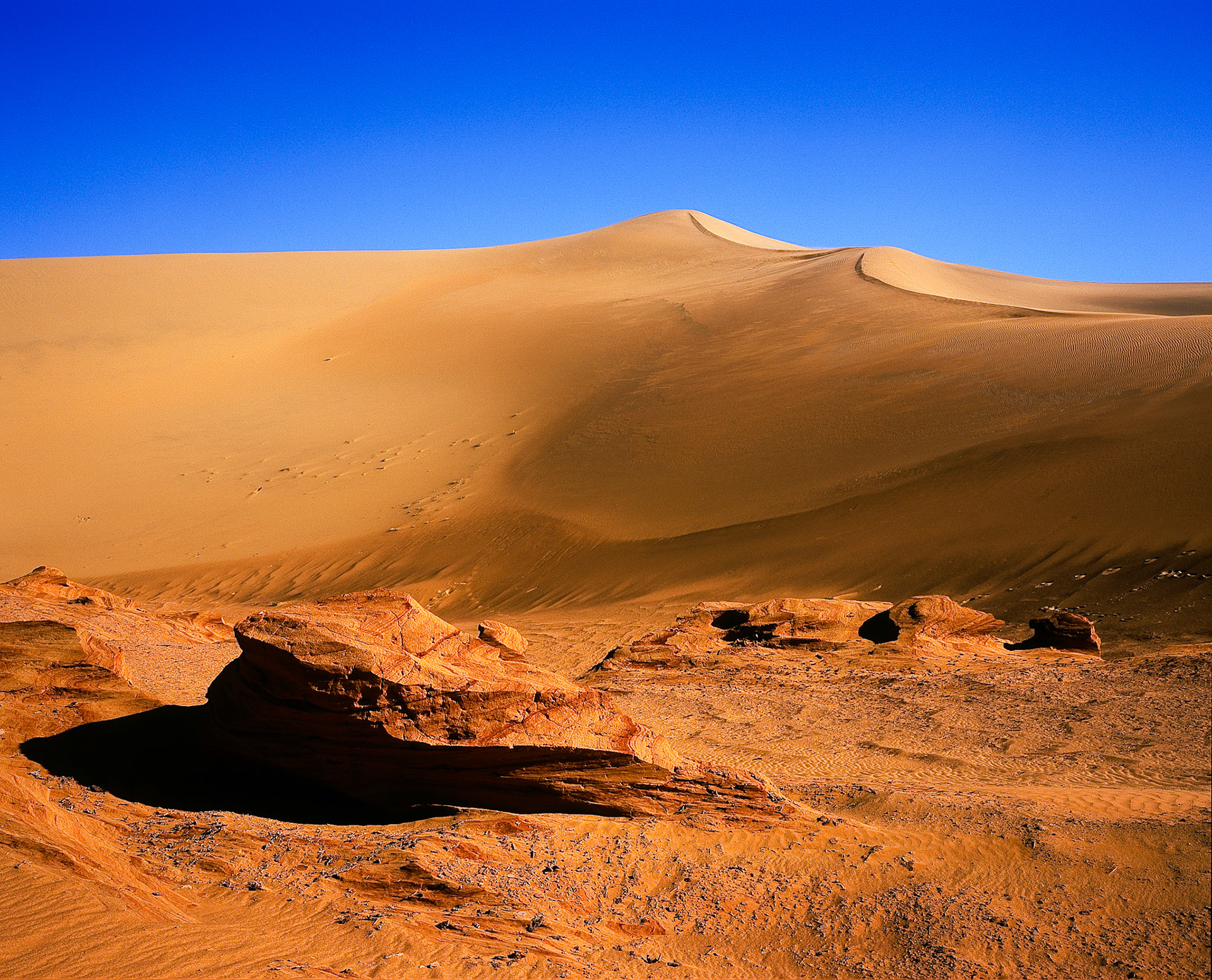Tam kde je dnes jen větrem bičovaný písek, býval před miliony let oceán. I dnes je však možné najít v poušti jasné důkazy o jeho dávné přítomnosti.