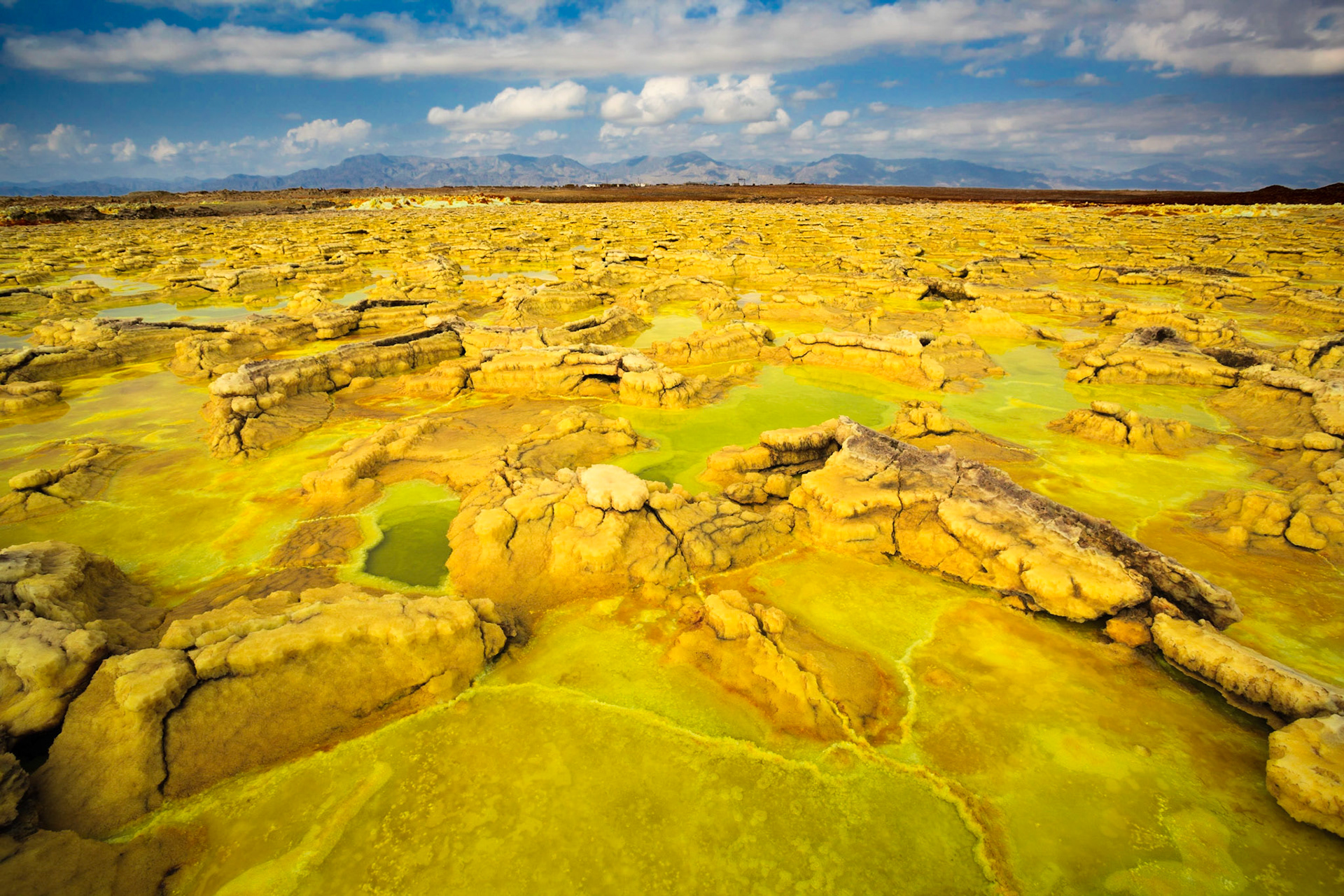 Dallol volcano in Danakil Depression - Afar region - Ethiopia