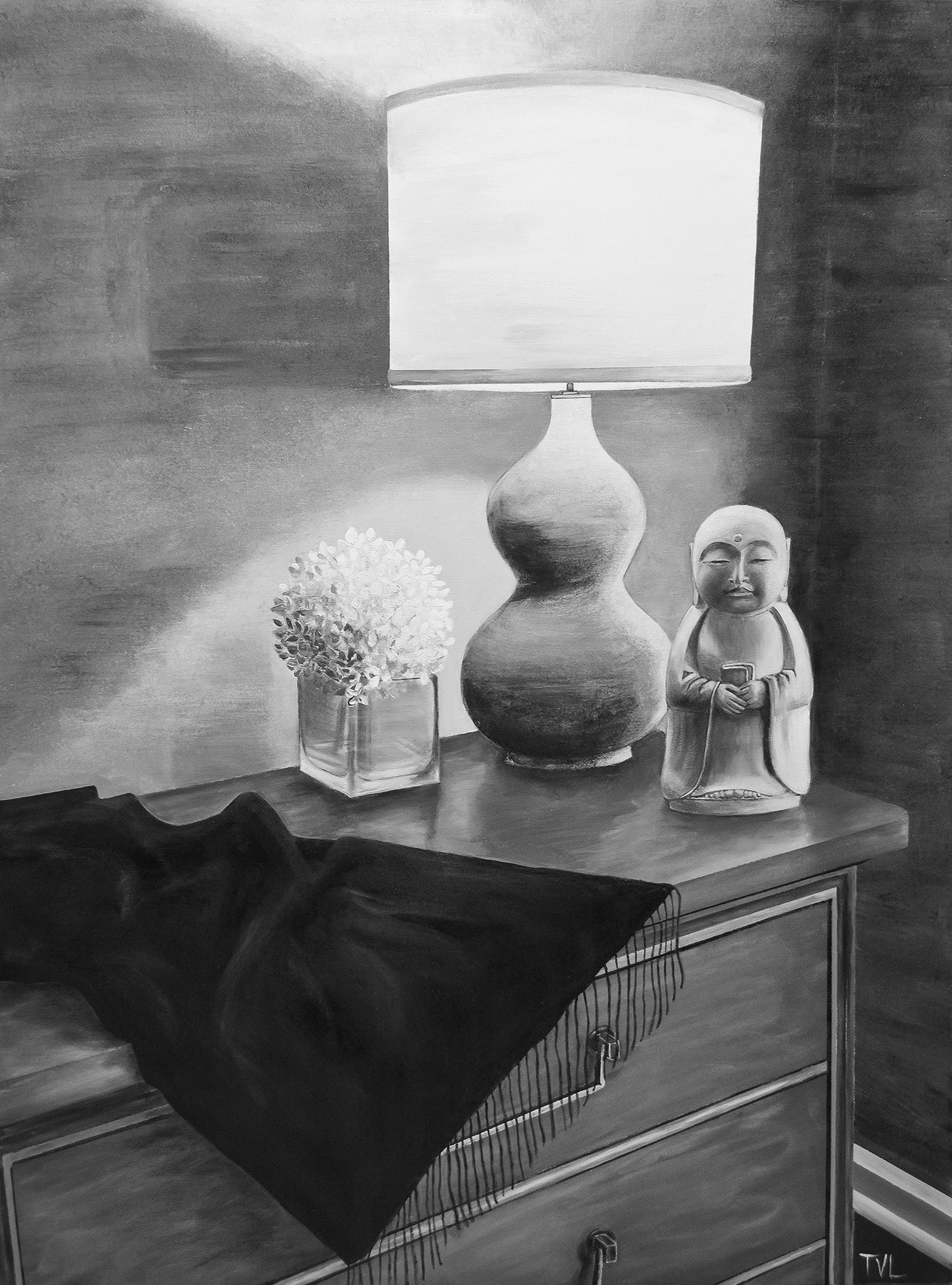 GUEST ROOM - 30 x 40 Acrylic on Canvas $525