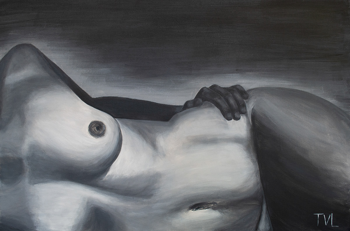 THE BODY 36 x 24 Acrylic on Canvas $450