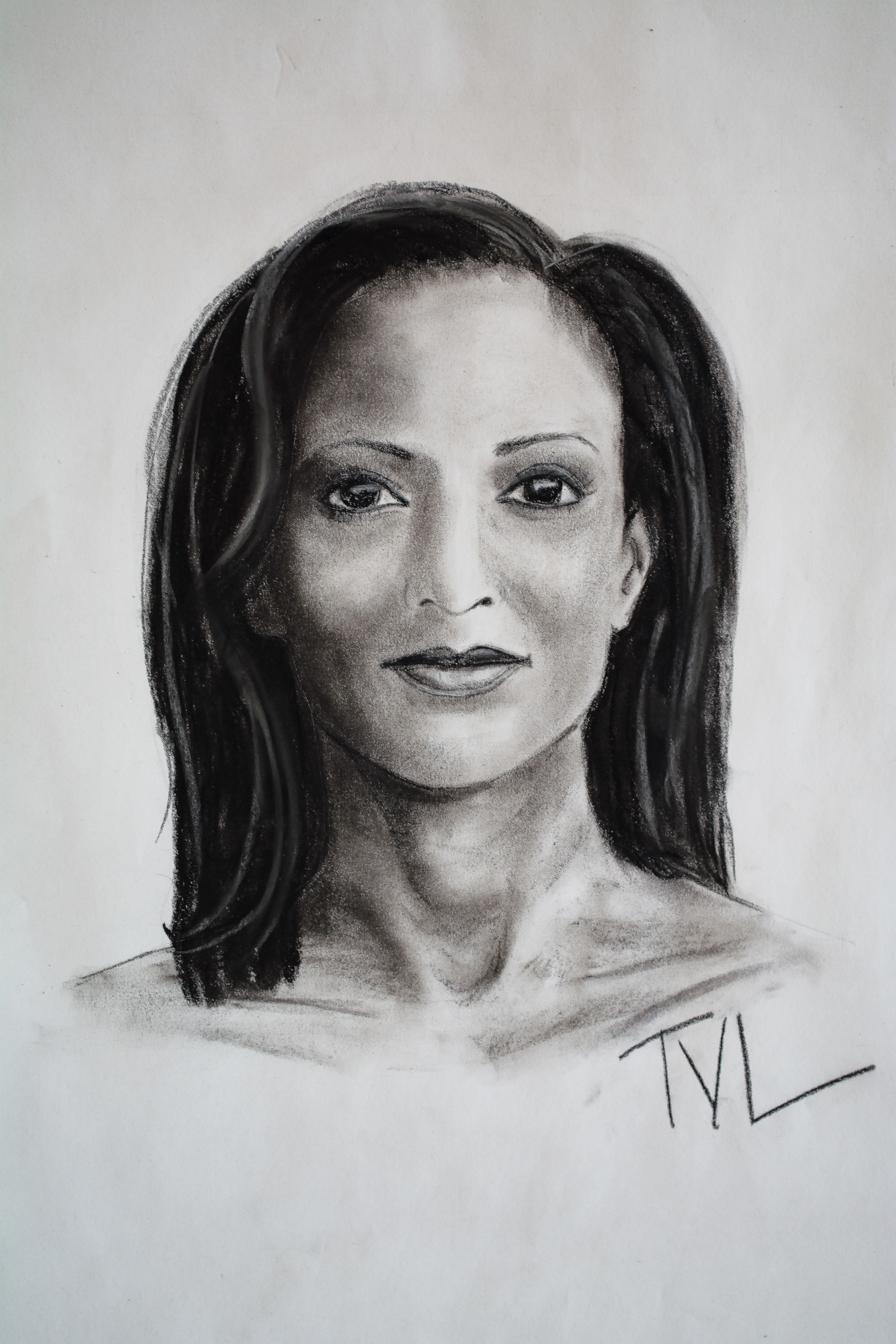 SELF-PORTRAIT IN CHARCOAL - 9 x 12 $150