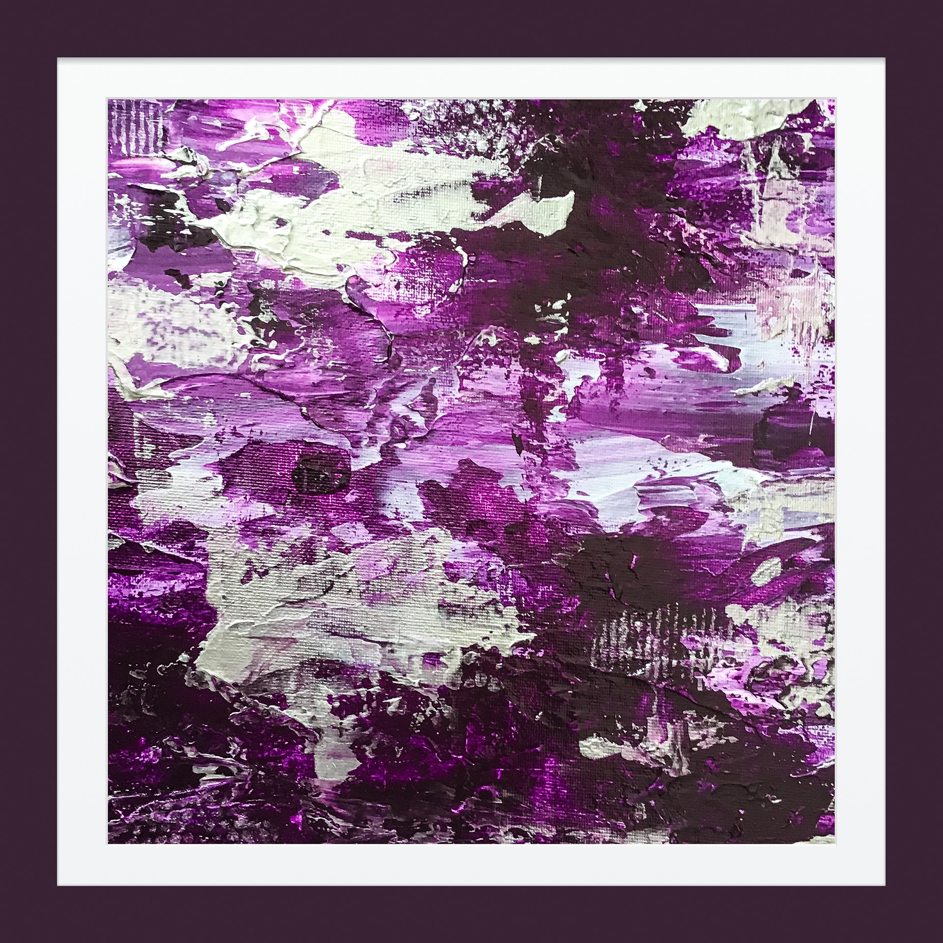 CHAOS 12 x 12 Acrylic on Canvas Board $75 (Unframed)