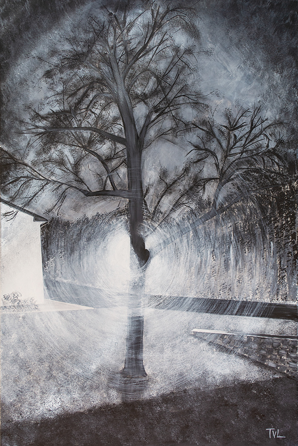 LIGHT IN THE DARK II - 24 x 36 Acrylic on Canvas $525