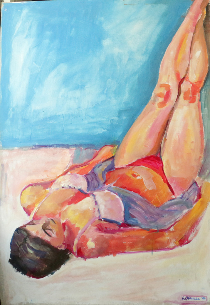 Acrylic on cardboard 70x100