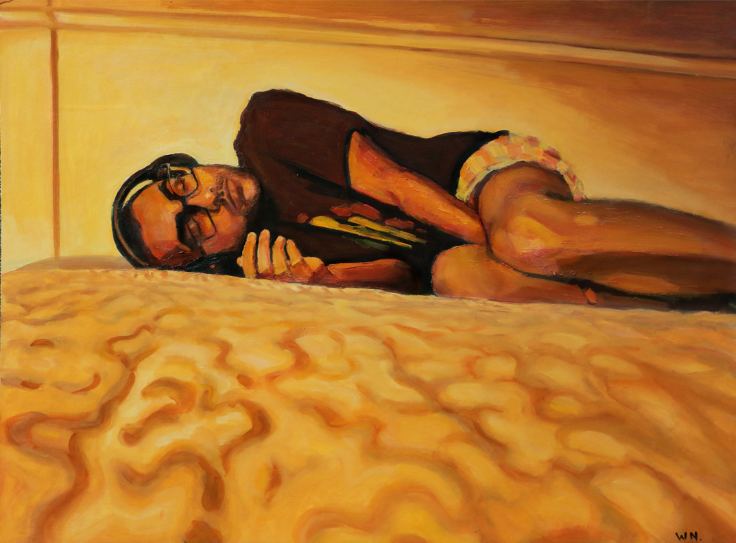 oil on cardboard 60x80