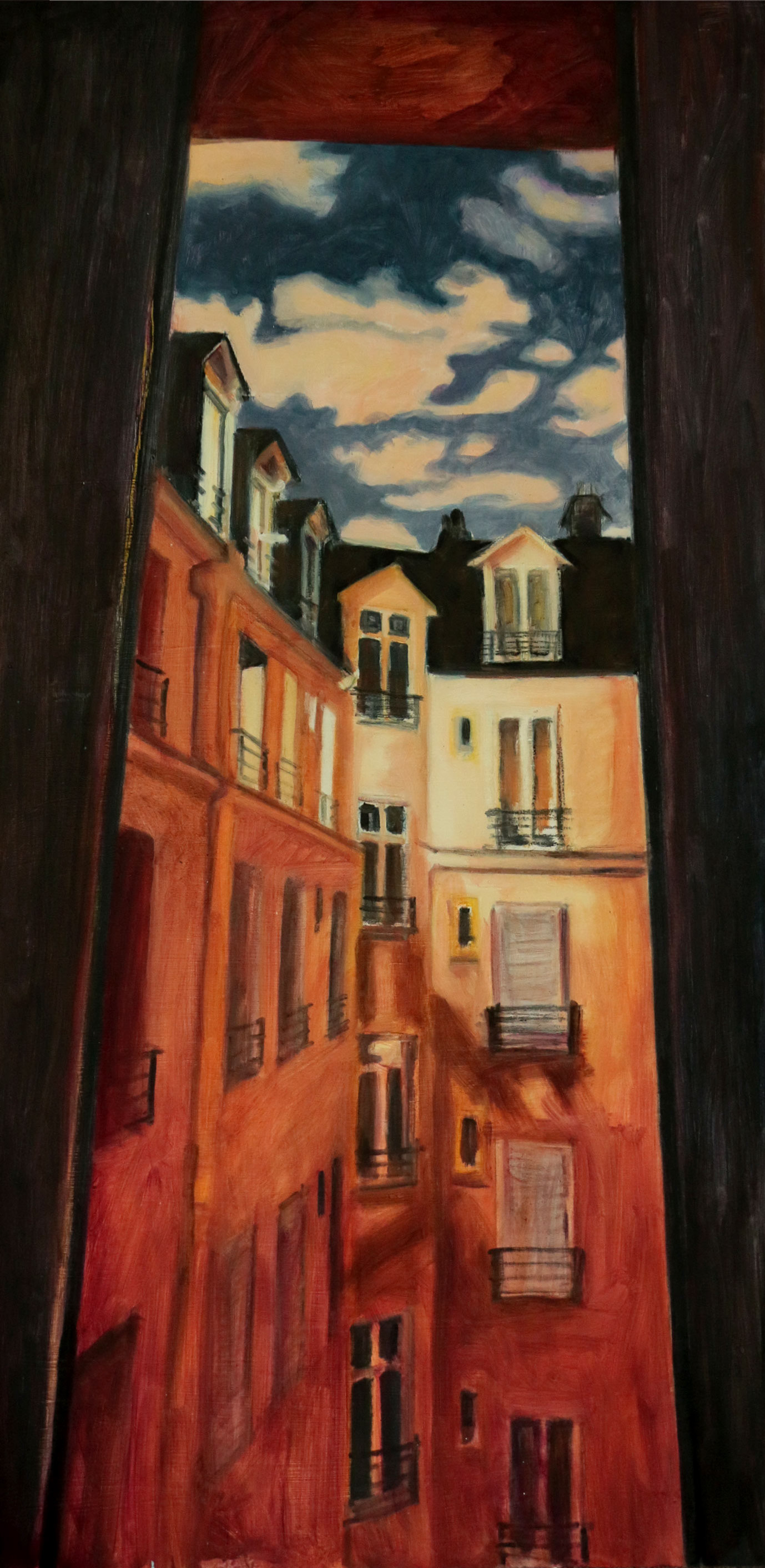 oil on panel 43 x 88 sold, 2021