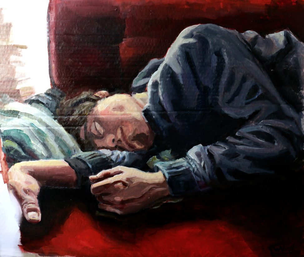 oil on cardboard, 2020