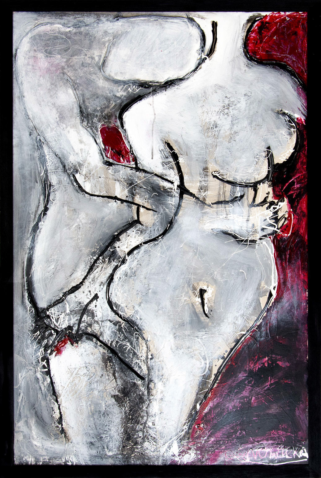 acrylic on cardboard / private collection