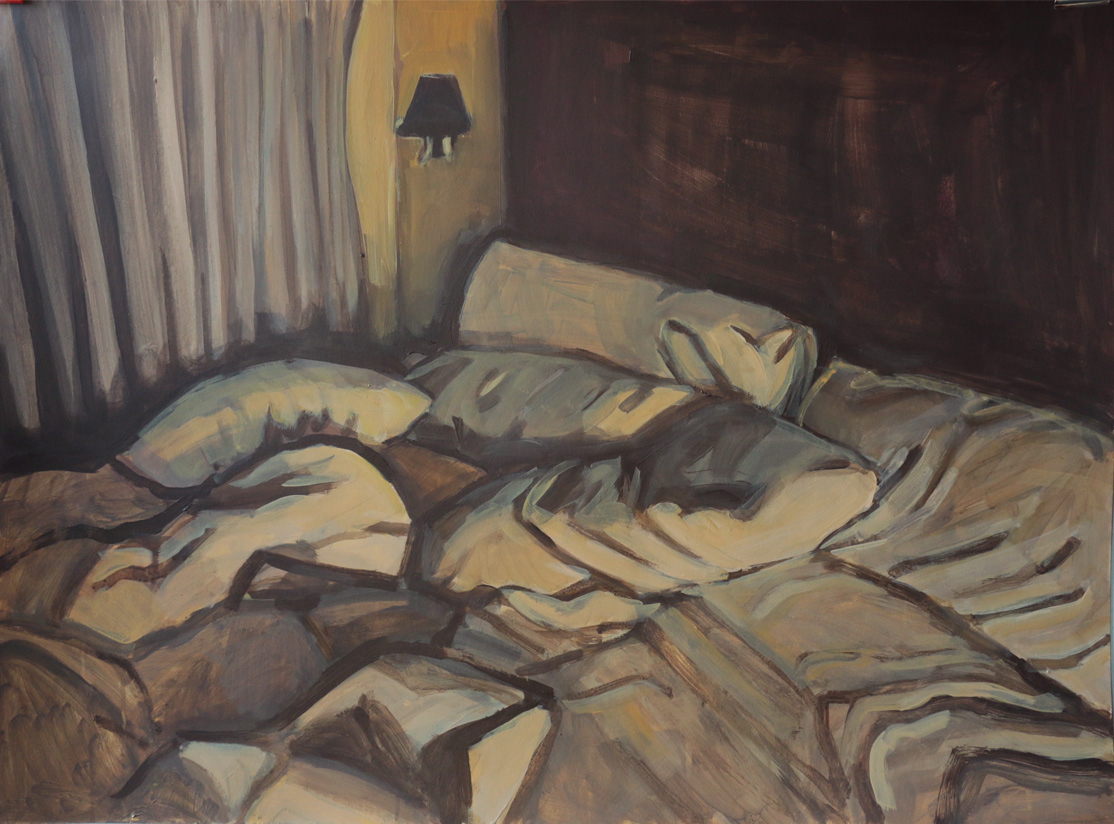 oil on cardboard 80x60
