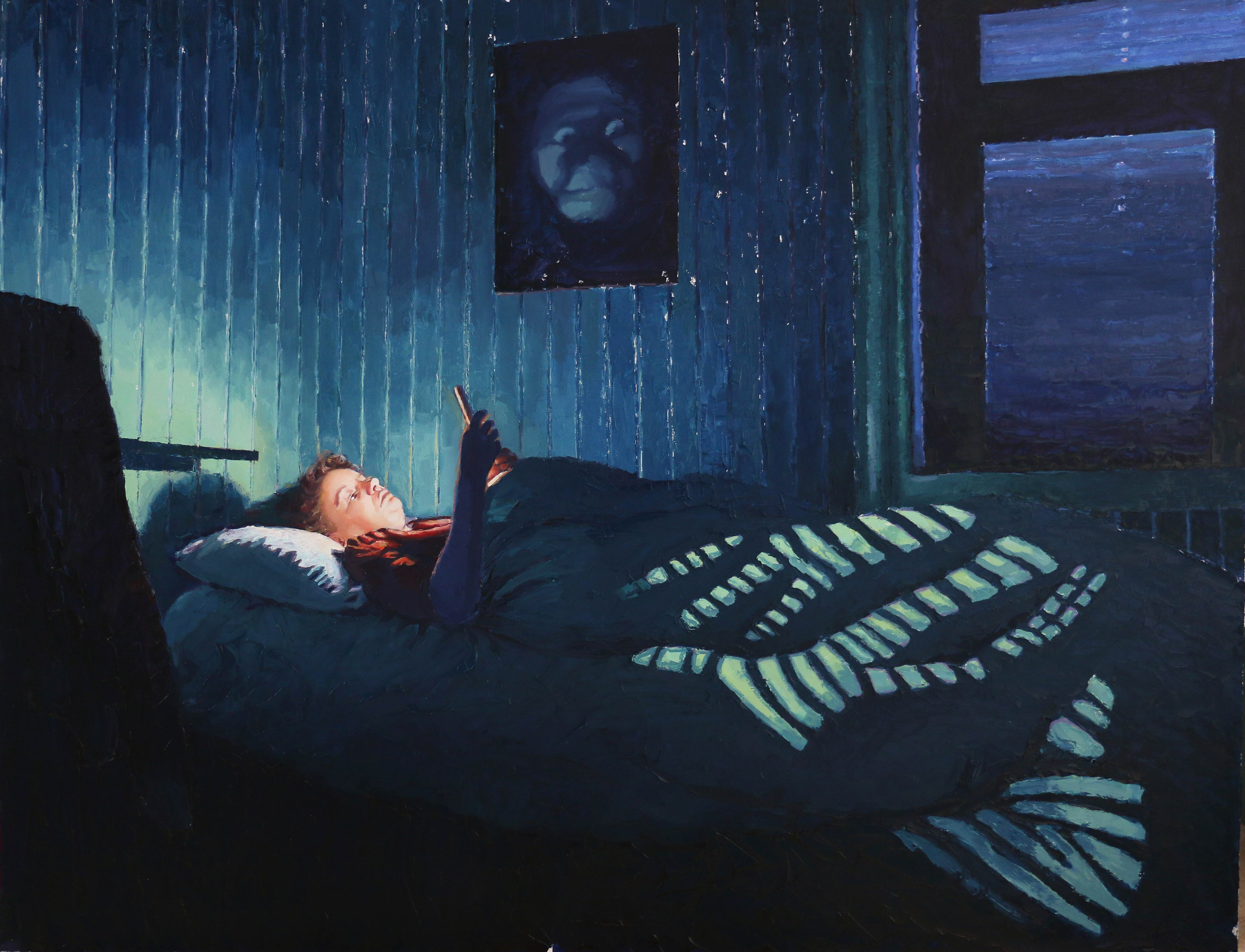 oil on cardboard 95x70 2025