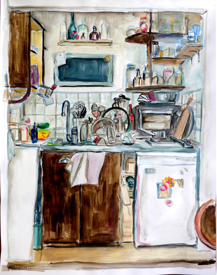 acrylic on paper, 2020