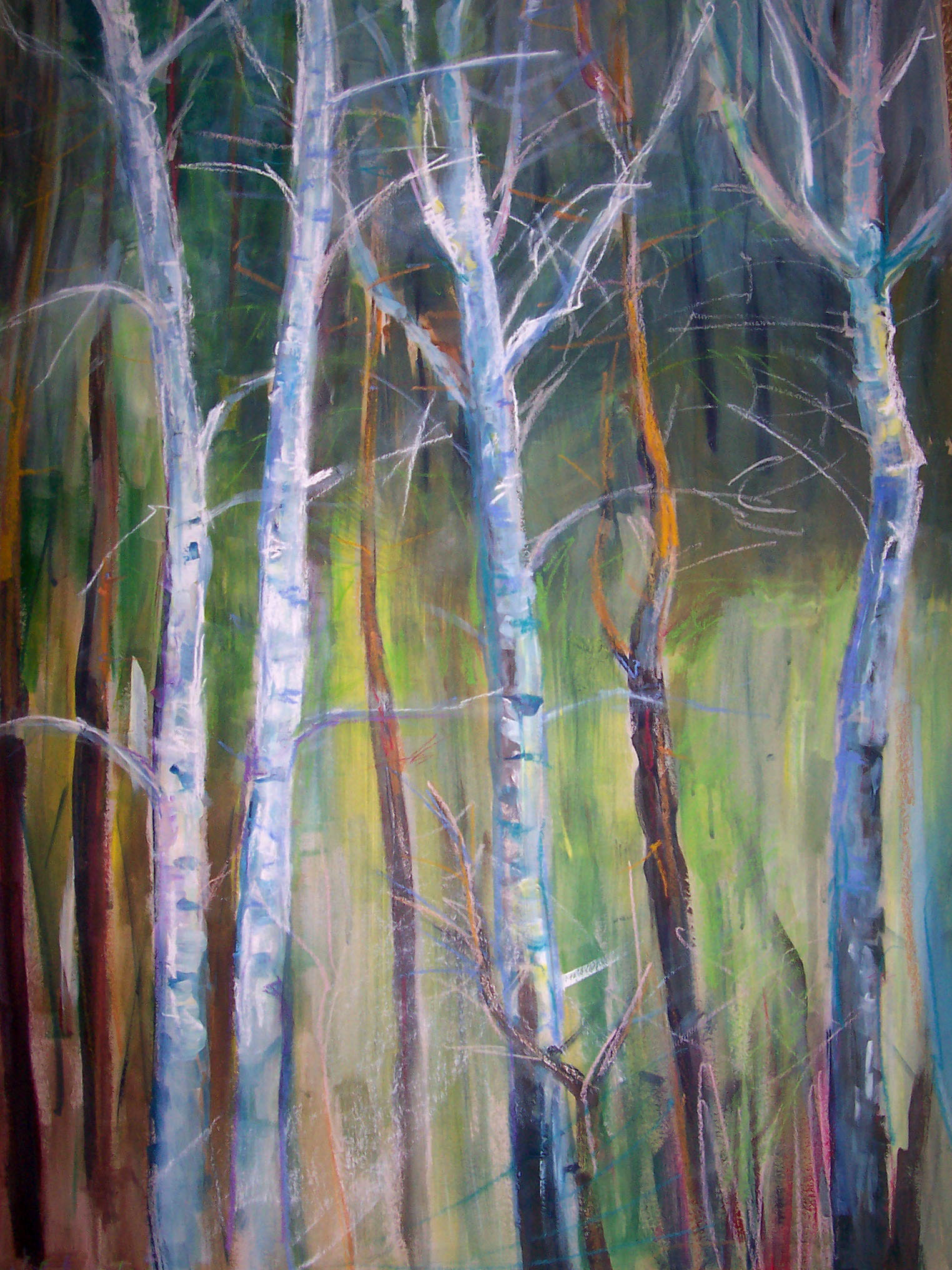 Acrylic and pastel on paper 70x91