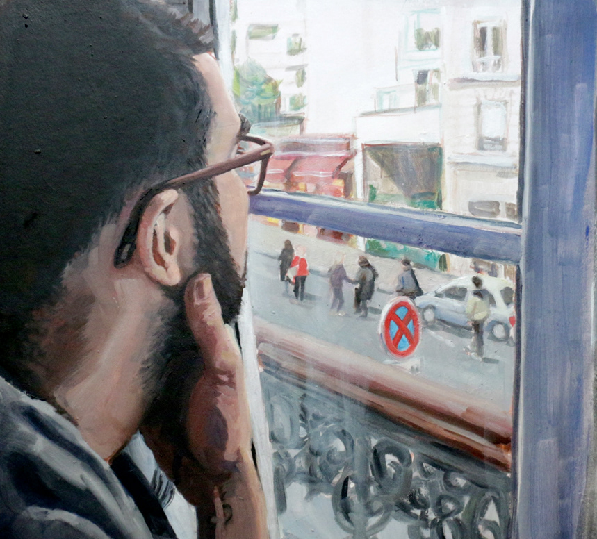 oil on cardboard, 2020