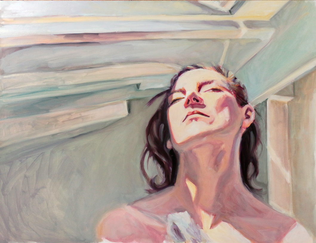 oil on cardboard