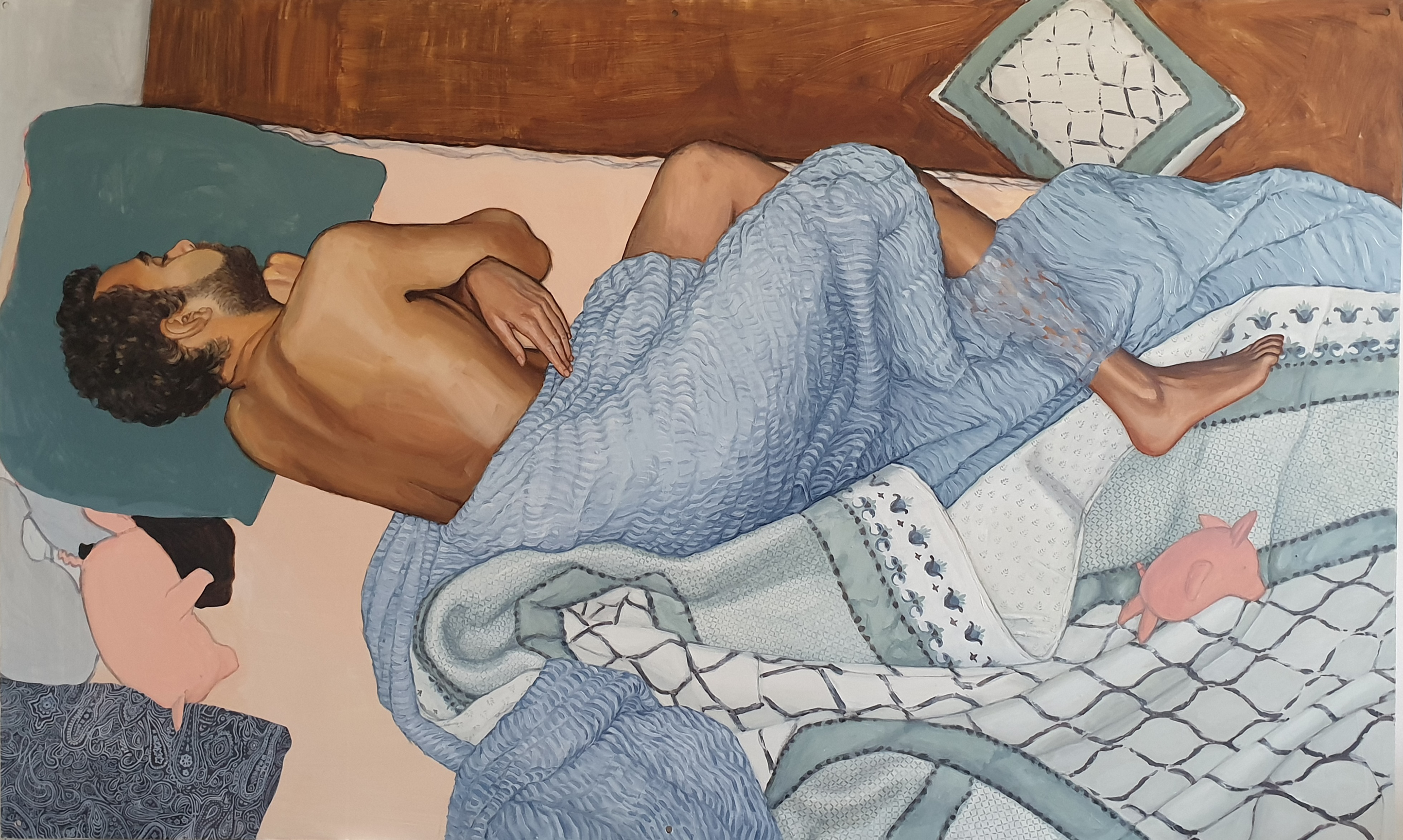 oil on mdf, 2023, 190x140 cm [Nothing else matters]
