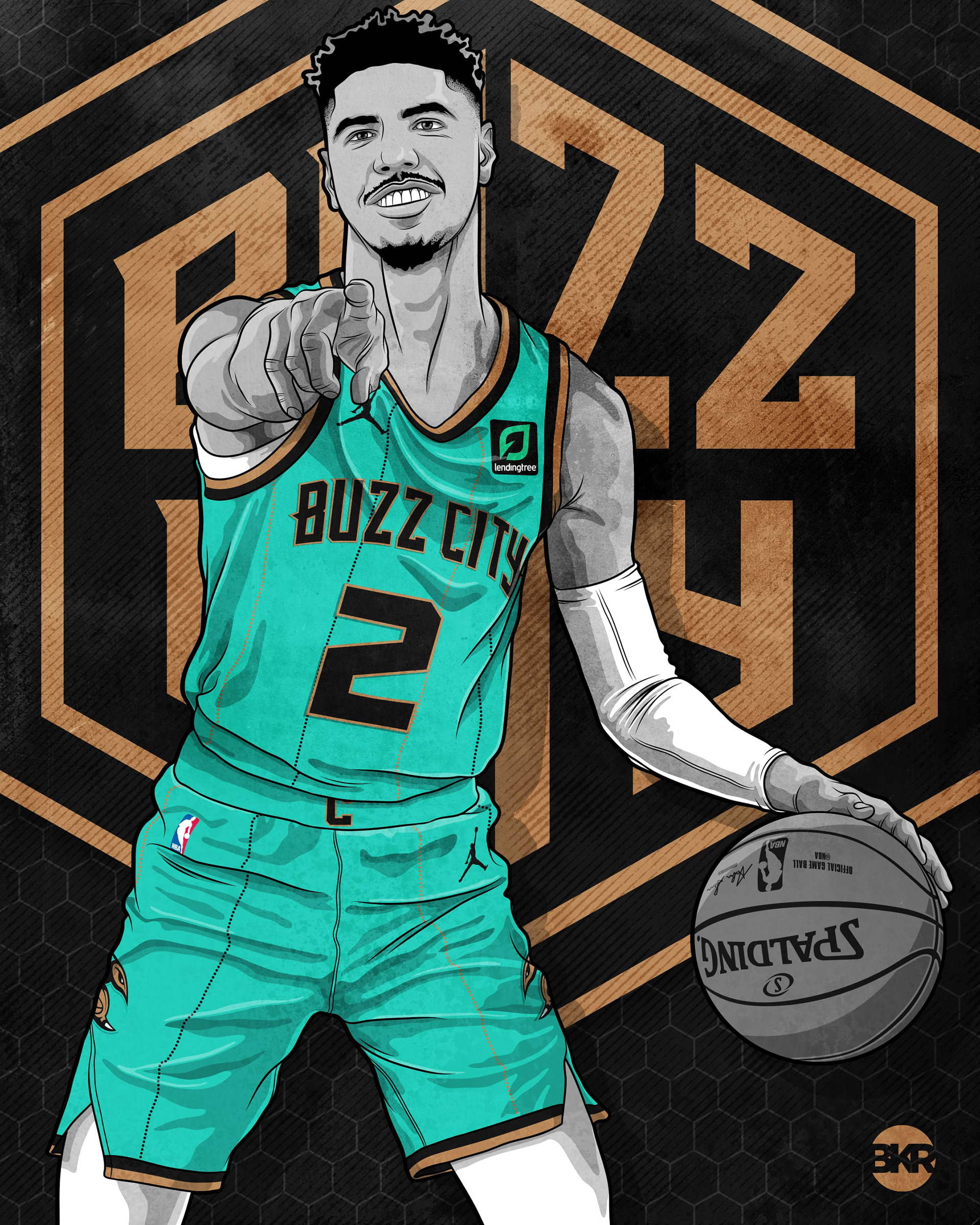 Jason Becker - 2020-2021 NBA City Edition Uniforms Illustrations