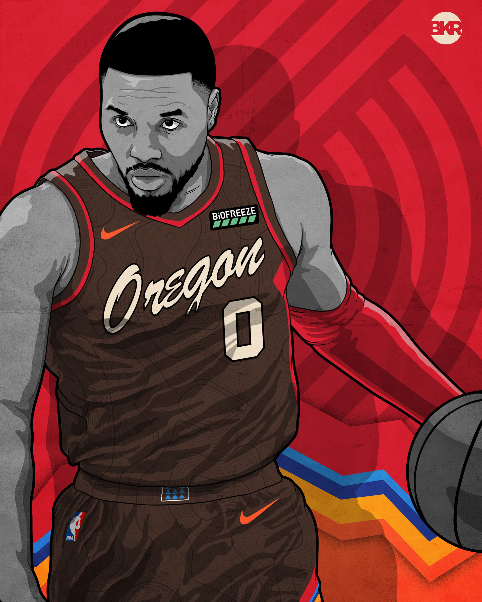 Jason Becker - 2020-2021 NBA City Edition Uniforms Illustrations